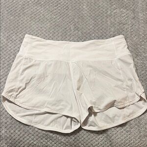 Lululemon Athletica White Athletic Shorts